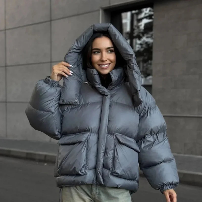 EB | Hoodie-Jacke - Bequeme und warme Mittelschichtjacke mit Reißverschluss und lockerer Passform