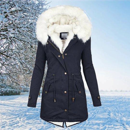 EB | Winter Fellfutter Parka Jacke für Frauen