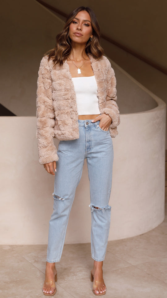 EB | Luxus Damen Crop Jacke