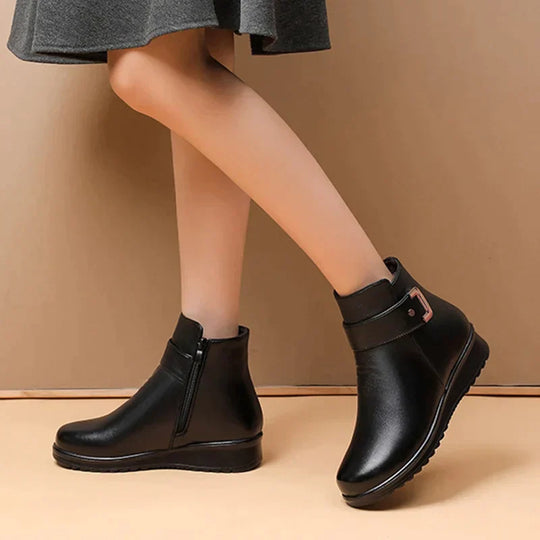 EB | Winter Leder Fleece Rutschfeste Warme Stiefel