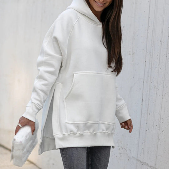 EB | Stilvolle Jacke mit Kapuze und Schlitz