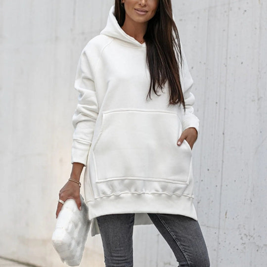 EB | Stilvolle Jacke mit Kapuze und Schlitz