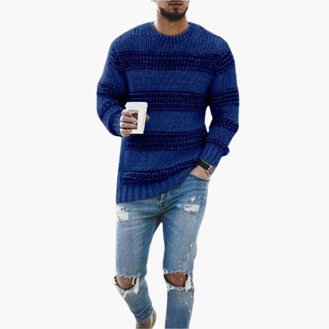 EB | Grobstrickpullover Im Norweger-Stil - Modischer Winterpullover für Freizeit & Alltag