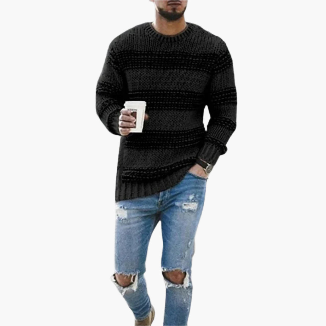 EB | Grobstrickpullover Im Norweger-Stil - Modischer Winterpullover für Freizeit & Alltag