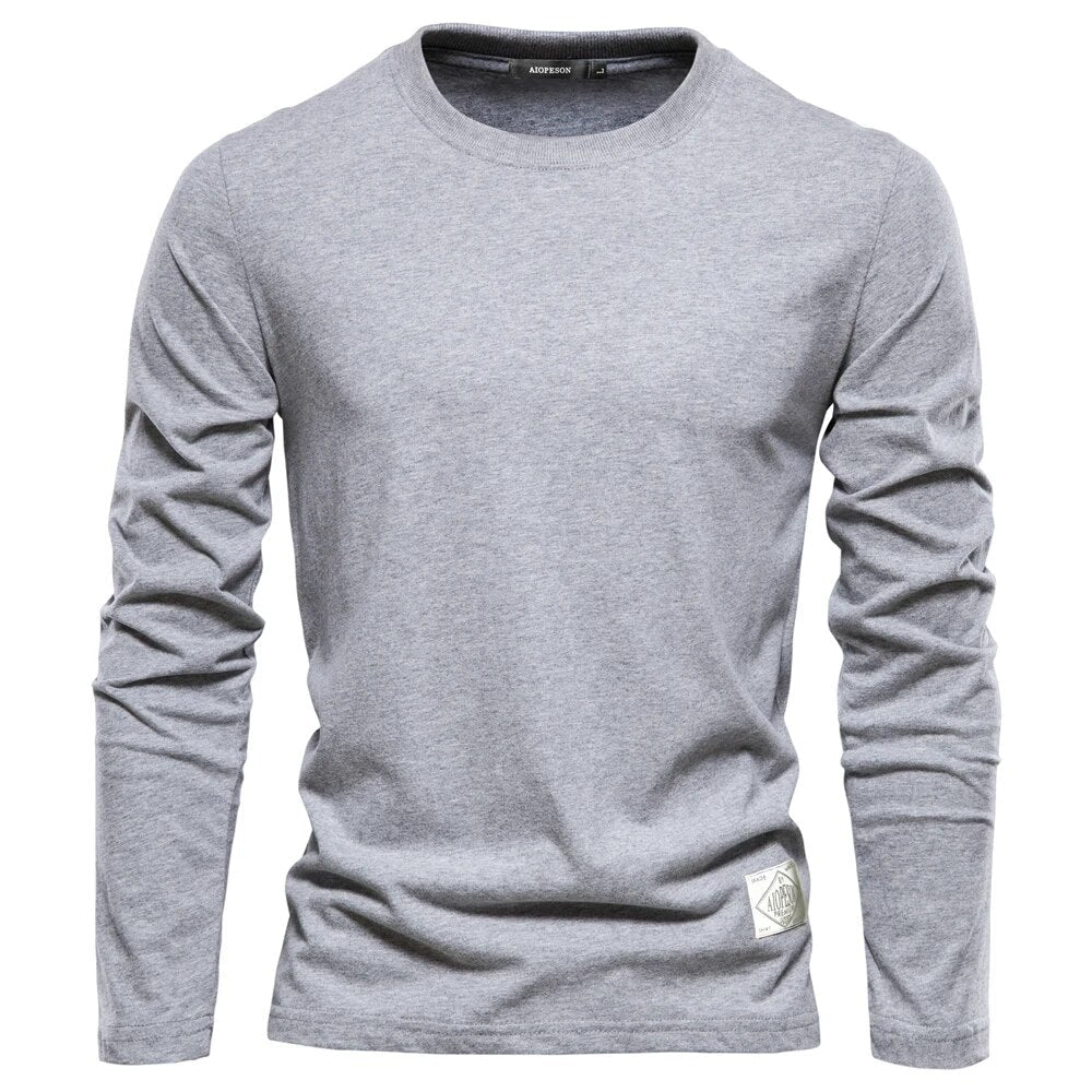 EB - Stilvolle und Bequeme Klassische Lange Ärmel T-Shirt für Männer
