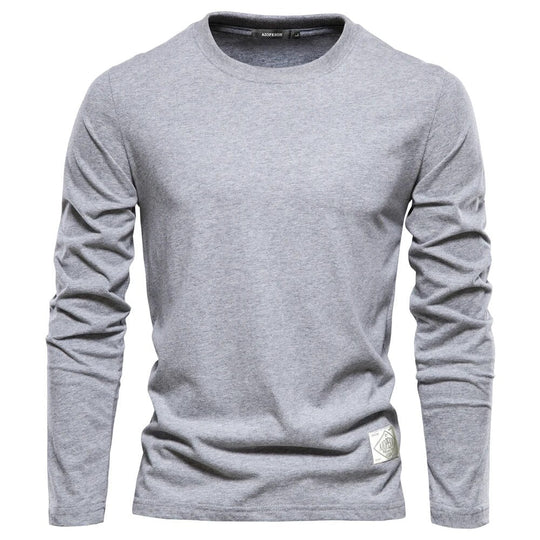 EB - Stilvolle und Bequeme Klassische Lange Ärmel T-Shirt für Männer