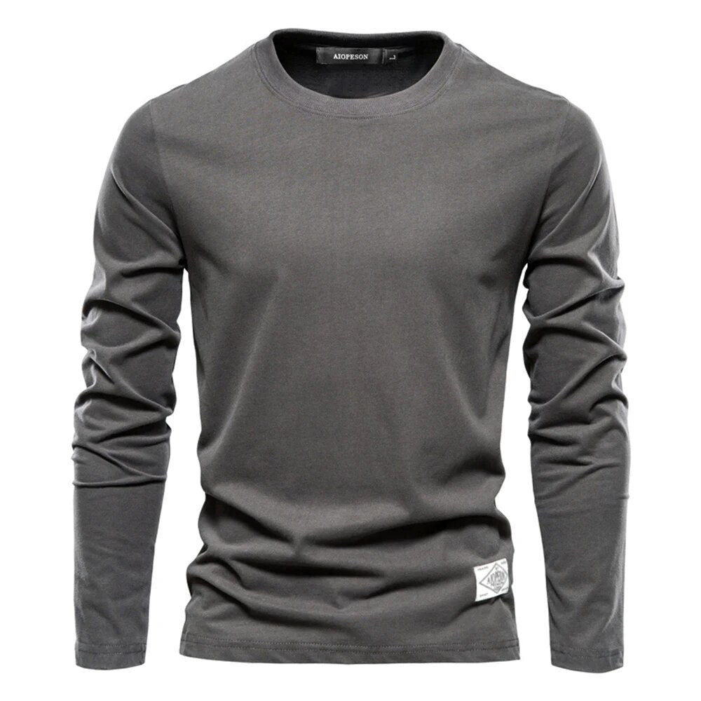 EB - Stilvolle und Bequeme Klassische Lange Ärmel T-Shirt für Männer