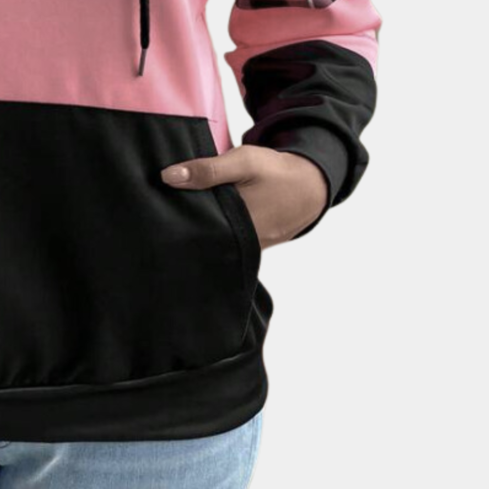 EB | Moderne Farbblock-Hoodie für Frauen Perfekt für den Herbst