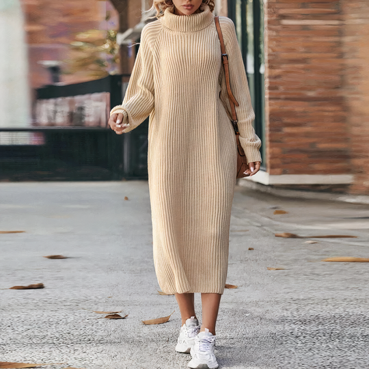 langärmeliges Strickkleid