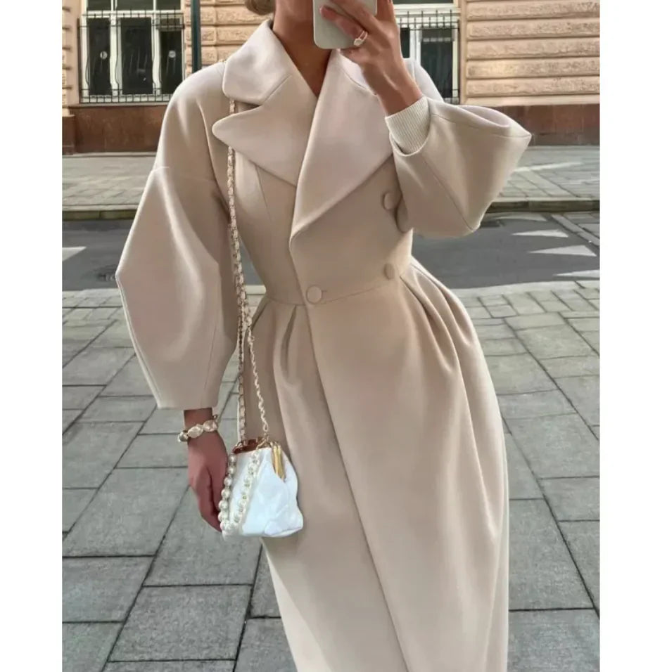 EB | Lange Jacke Klassischer Schnitt Zeitloser Stil