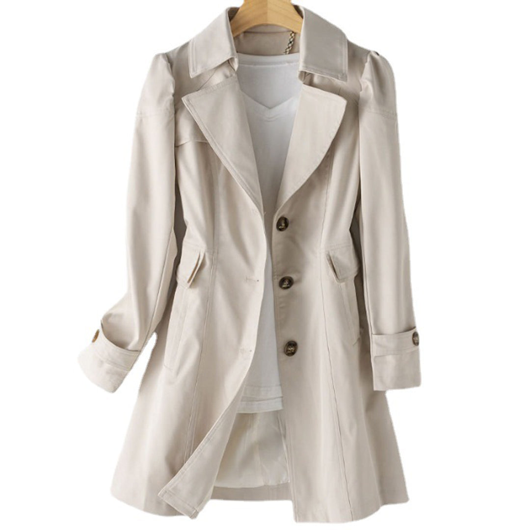 EB | Langer Trenchcoat - Winddicht Wasserdicht Verstellbar