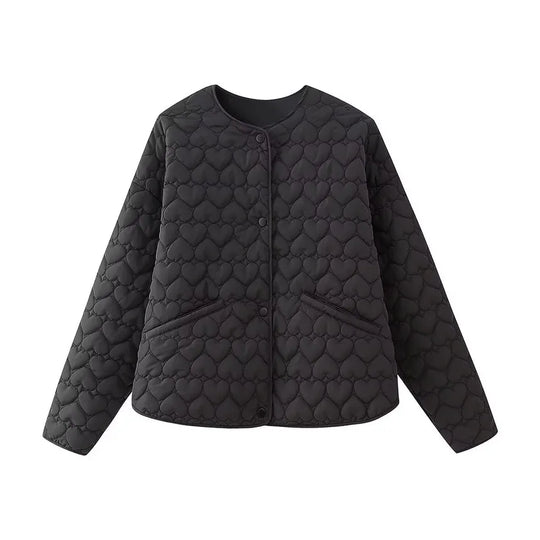 EB | Gefütterte Jacke mit Herzmotiv