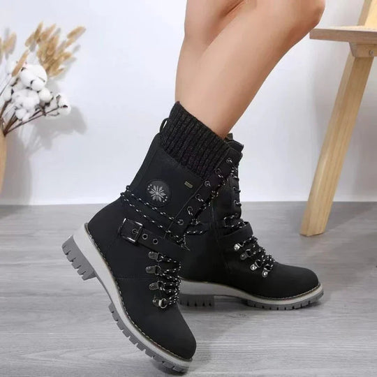 EB | Schnür-Winterstiefel für Damen – Stylisch & Bequemer Komfort