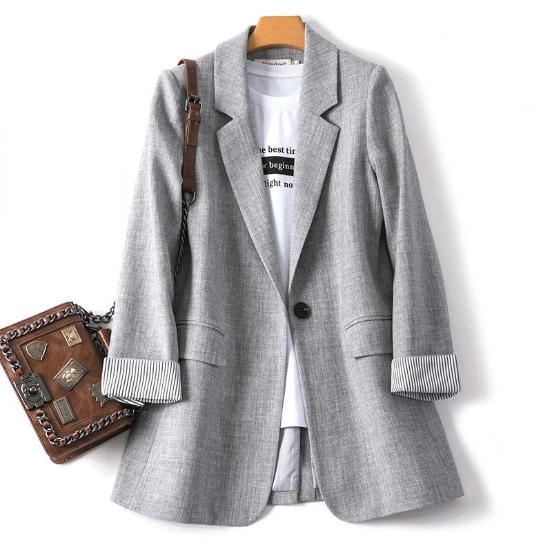 EB | lässiger Blazer mit langen Ärmeln