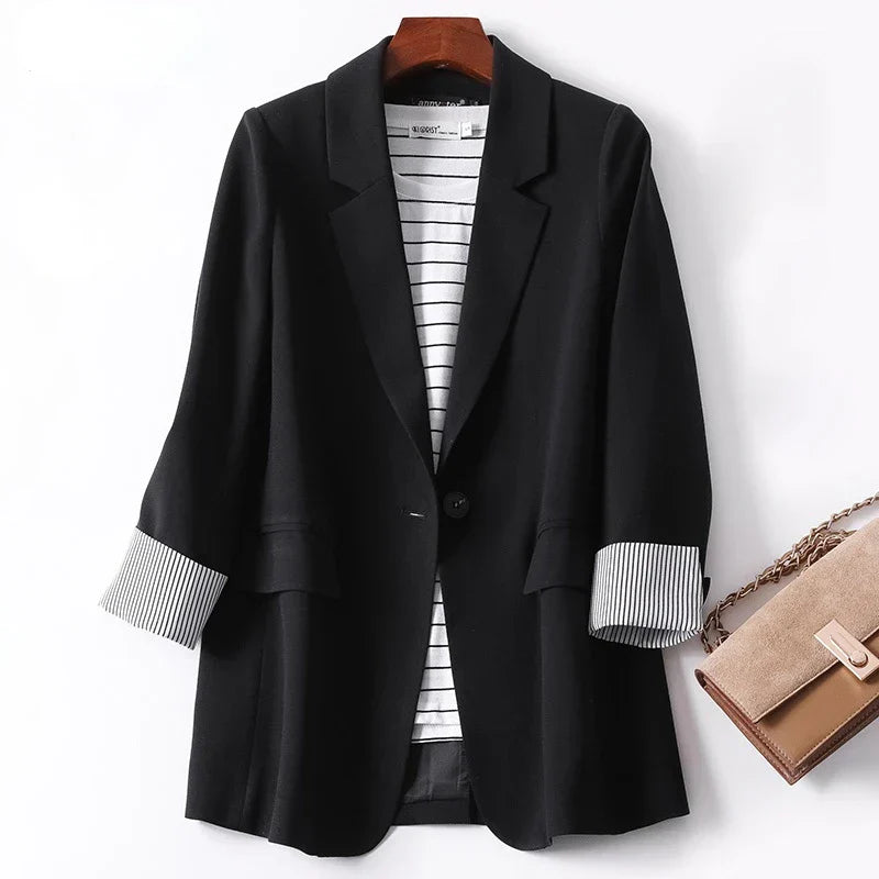 EB | lässiger Blazer mit langen Ärmeln