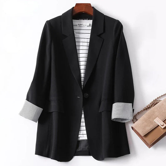 EB | lässiger Blazer mit langen Ärmeln