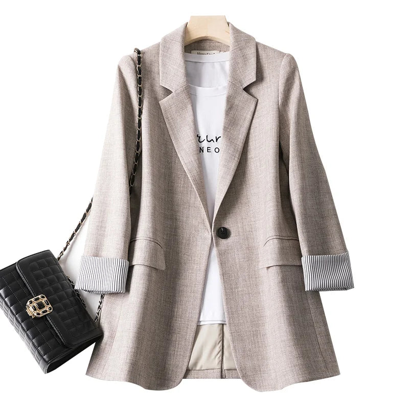 EB | lässiger Blazer mit langen Ärmeln