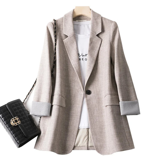 EB | lässiger Blazer mit langen Ärmeln