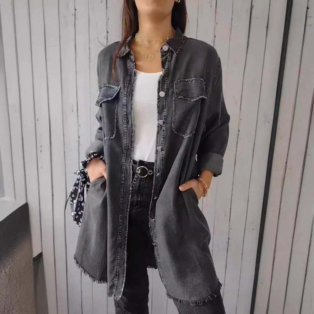 EB | Bequemer Sommer-Denim-Mantel