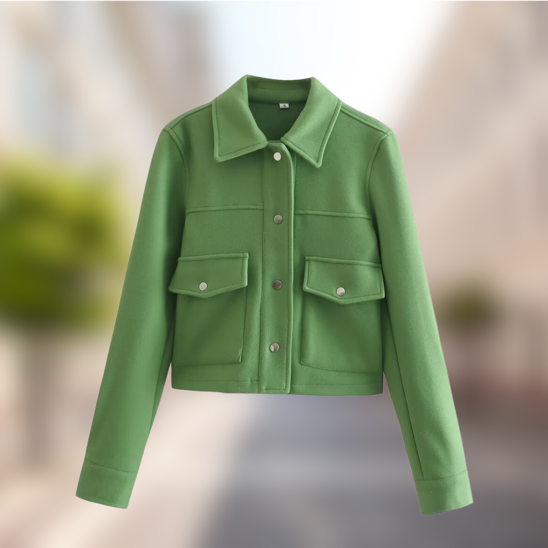 EB | Damen Wolljacke Im Lässigen Look für Den Herbst