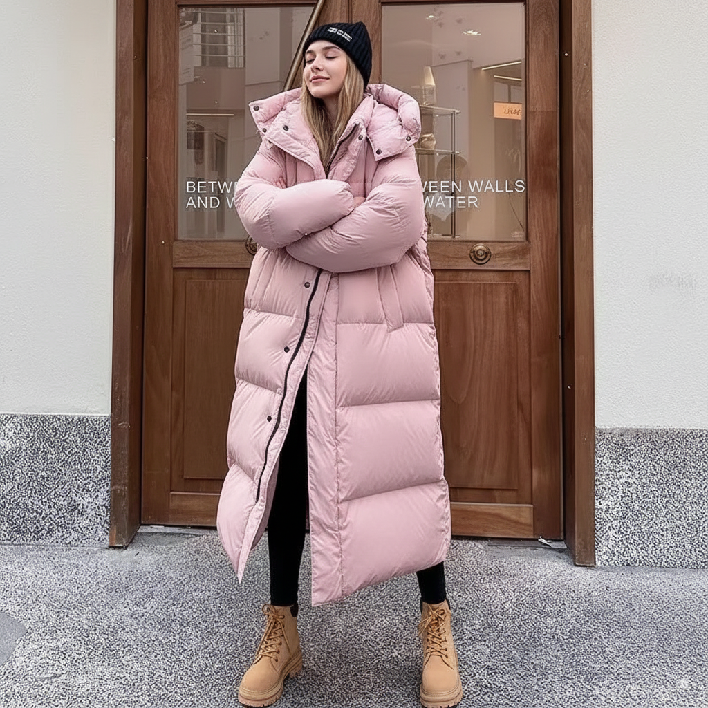 EB | Gepolsterte Pufferjacke Damen - Winddicht mit Kapuze