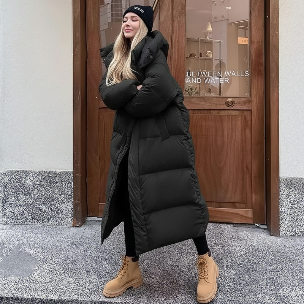 EB | Gepolsterte Pufferjacke Damen - Winddicht mit Kapuze