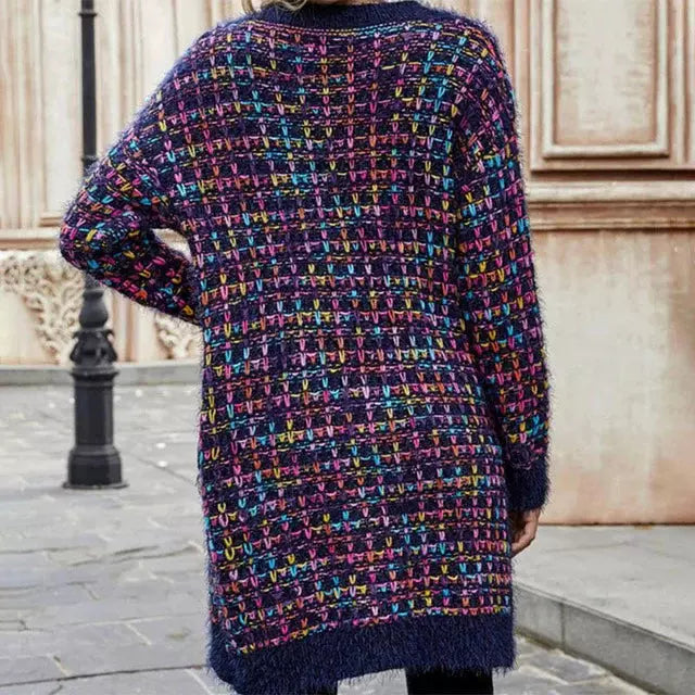 EB | Bunter Warmer Strickjacke