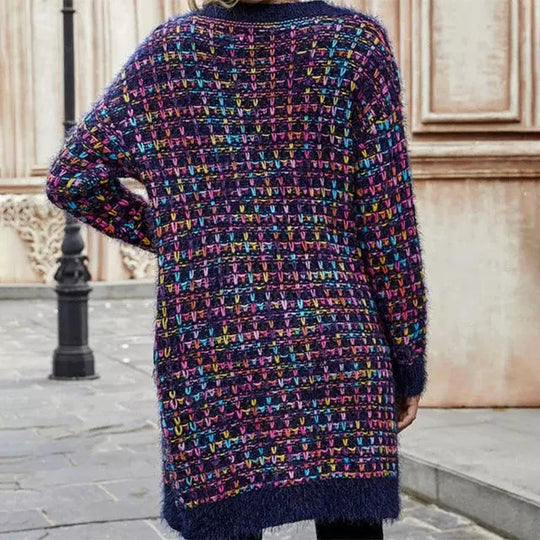 EB | Bunter Warmer Strickjacke