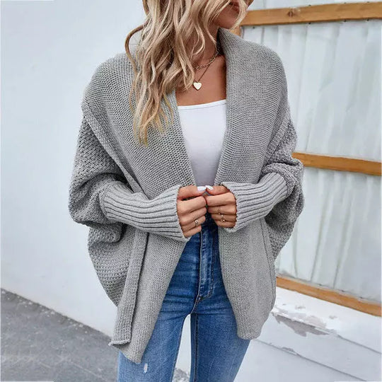 EB | Einfarbige Elegante Strickjacke für Alltag