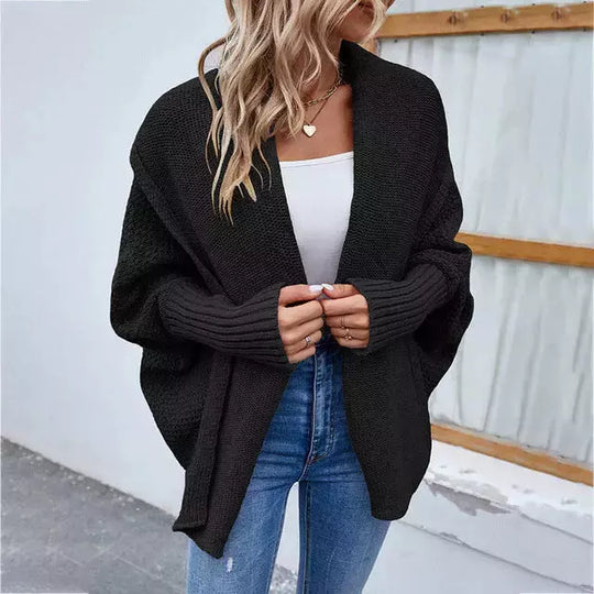 EB | Einfarbige Elegante Strickjacke für Alltag
