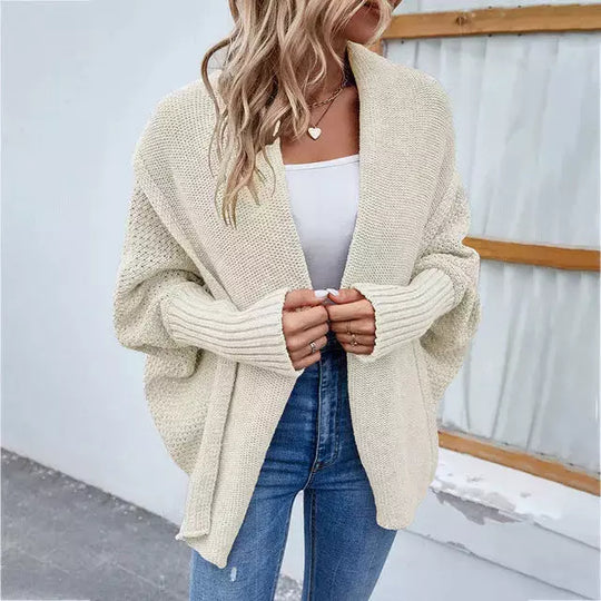 EB | Einfarbige Elegante Strickjacke für Alltag