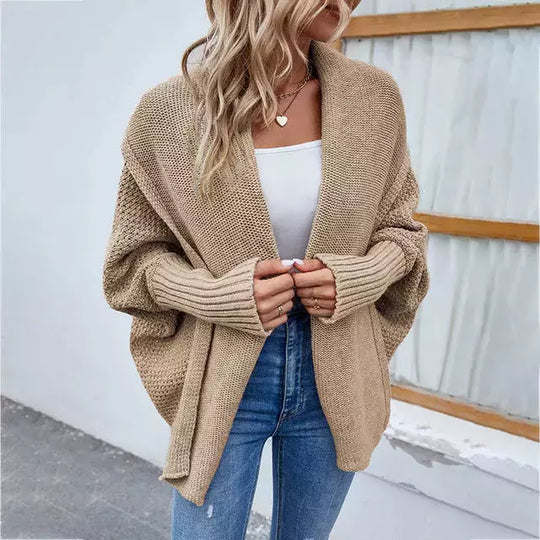 EB | Einfarbige Elegante Strickjacke für Alltag