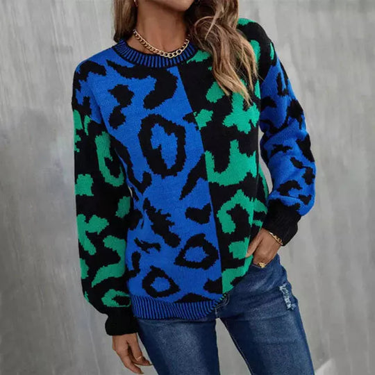EB | Leoparden Patchwork Pullover