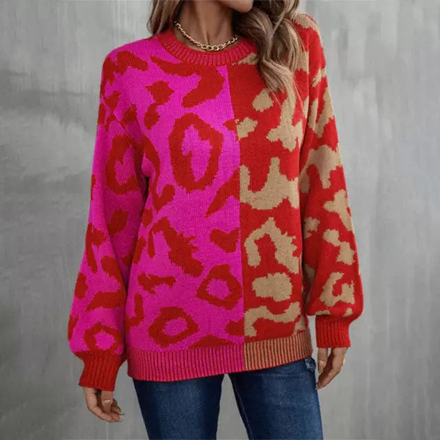 EB | Leoparden Patchwork Pullover