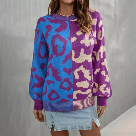 EB | Leoparden Patchwork Pullover