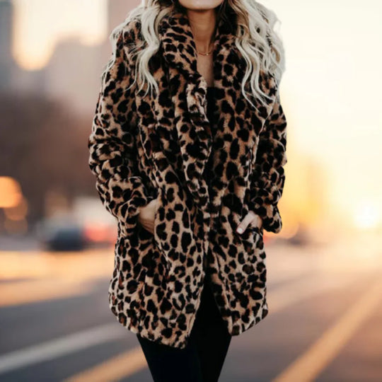 EB | Die Beste Kuschelige Eleganz Winter Plüsch Pelz Jacke