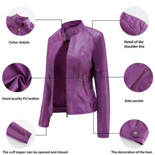 EB | Slim Fit Bikerjacke Für Damen