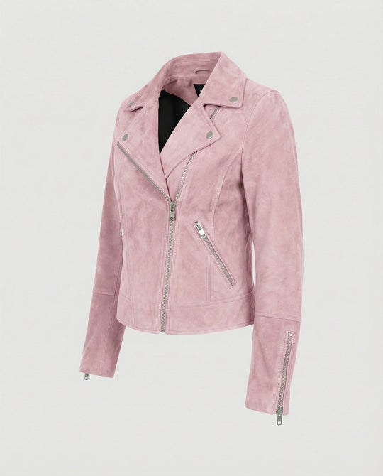 EB | Damen Wildleder Bikerjacke