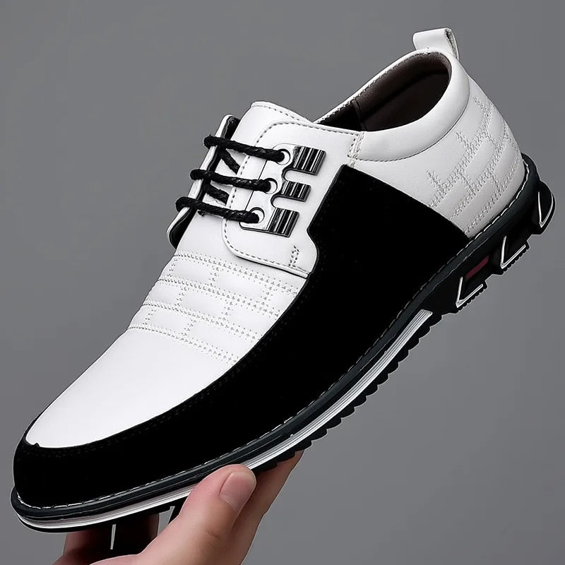 EB | Pu Leder Rutschfest Oxford Schuhe Herrenschuhe