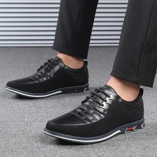 EB | Pu Leder Rutschfest Oxford Schuhe Herrenschuhe