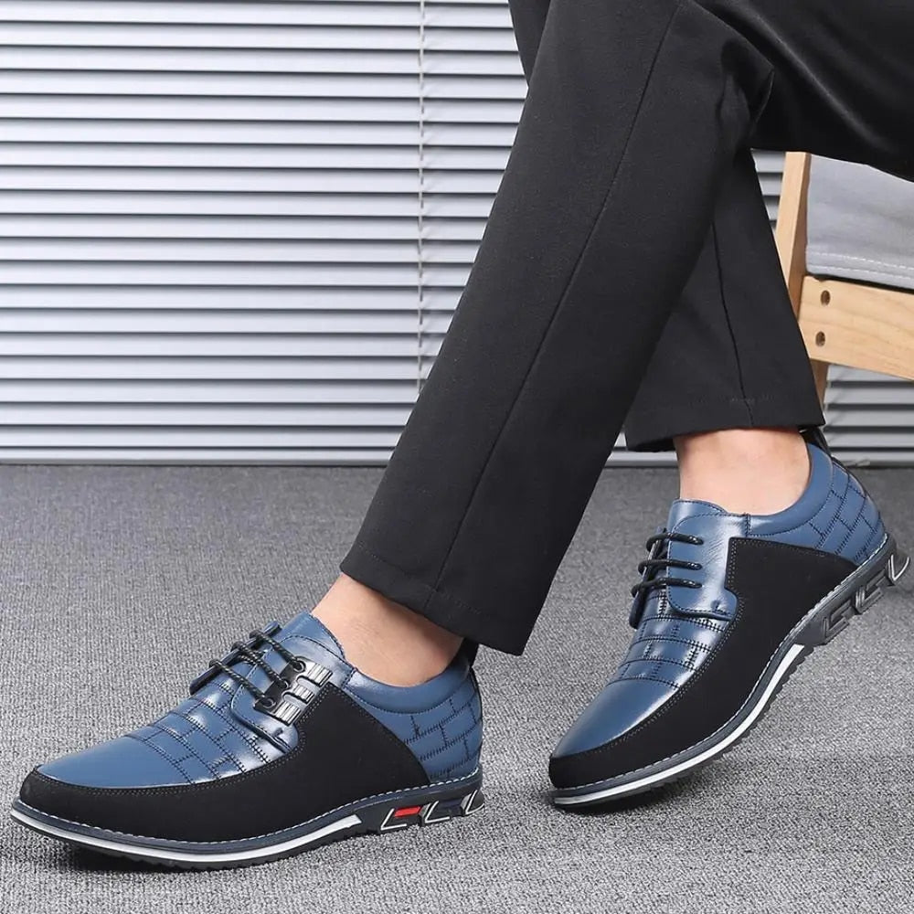 EB | Pu Leder Rutschfest Oxford Schuhe Herrenschuhe