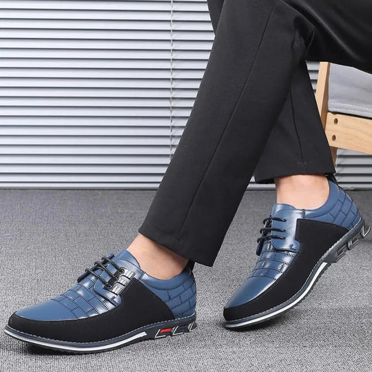 EB | Pu Leder Rutschfest Oxford Schuhe Herrenschuhe