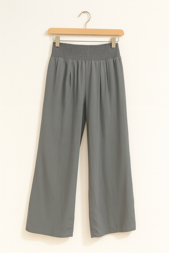 EB | Sommerhose Damen mit Elastischem High-Waist-Bund