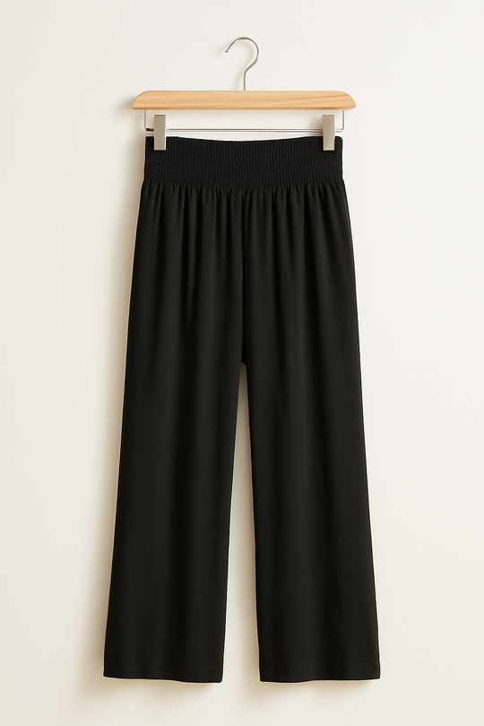 EB | Sommerhose Damen mit Elastischem High-Waist-Bund