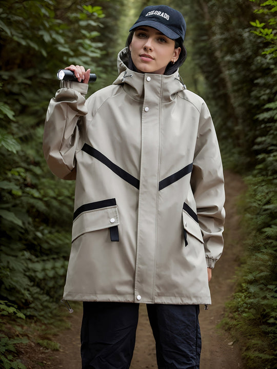 EB | Wasserdichte Jacke Damen mit Kapuze