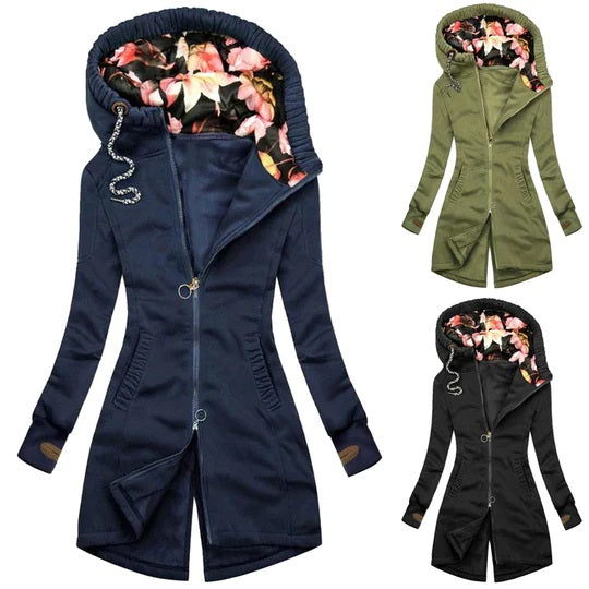 EB | Übergangsjacke für Frauen mit Kapuze Ideal für Den Frühling