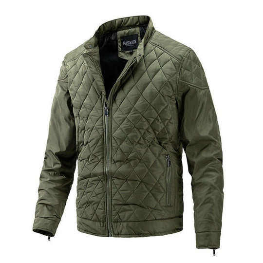 EB | Lässige Herren-Herbstjacke mit Rautenmuster