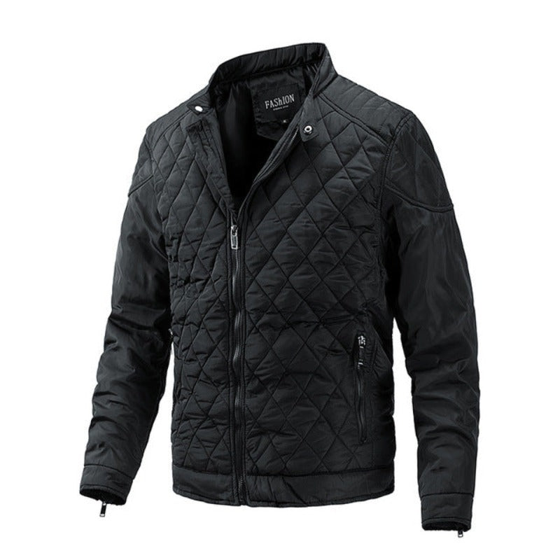 EB | Lässige Herren-Herbstjacke mit Rautenmuster