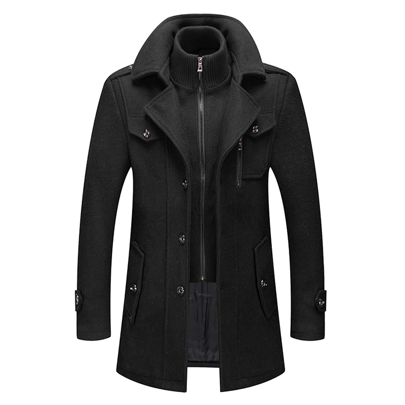 EB | Klassischer Herrenwärmewintermantel mit Modischem Look