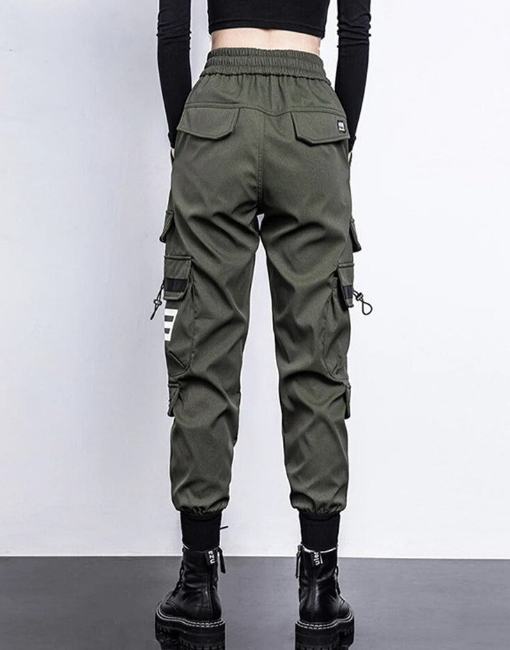EB | Hosen High-Waist Cargo-Hose mit Taschen